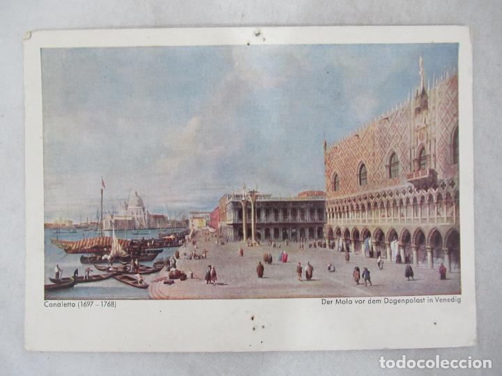 Canaletto Der Molo Vor Dem Dogenpalast In Ven Buy Old Postcards Of Art At Todocoleccion