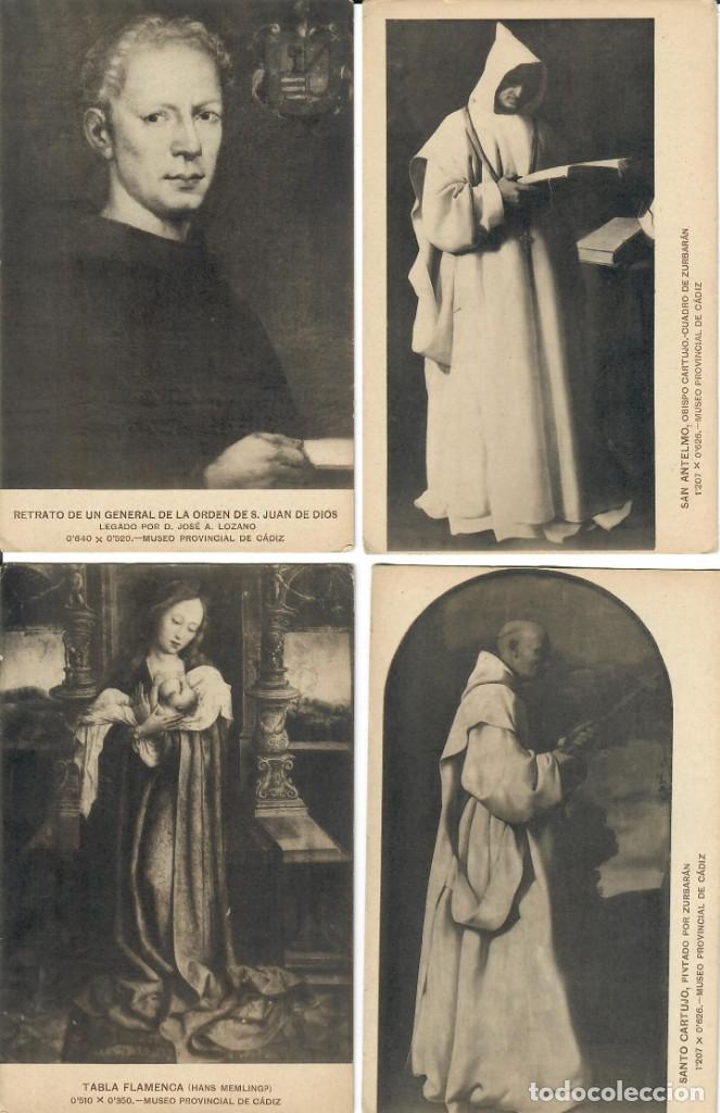 Postkarten: LOTE DE 9 POSTALES EN B/N DE CUADROS DEL MUSEO DE C&Aacute;DIZ
