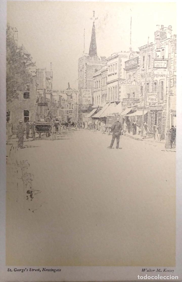 Postales: Pintura: The Parish Church,Harrow de Walter M. Keesey. Nueva. Blanco/Negro