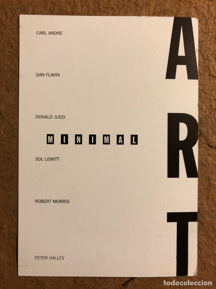 Cartoline: VV.AA. (SOL LEWITT, DONALD JUDD,...) &ldquo;MINIMAL ART&rdquo;. POSTAL CIRCULADA EXPOSICI&Oacute;N KOLDO MITXELENA