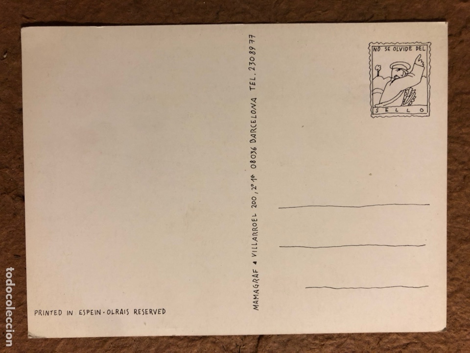 Postales: MARISCAL. POSTAL SIN CIRCULAR MAMAGRAF. - Foto 2