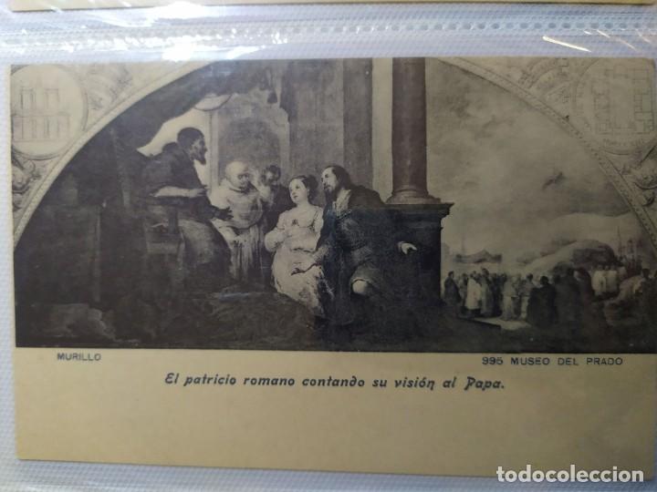 Postales: POSTAL BLANCO Y NEGRO MUSEO DEL PRADO EL PATRICIO ROMANO CONTABA SU VISION AL PAPA MURILLO