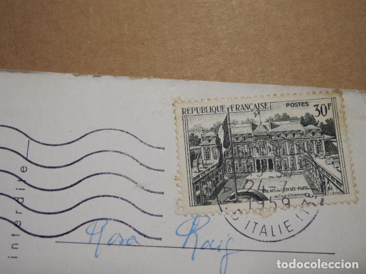 Postales: Par&iacute;s. ilustraci&oacute;n. Escrita 1959 - Foto 2