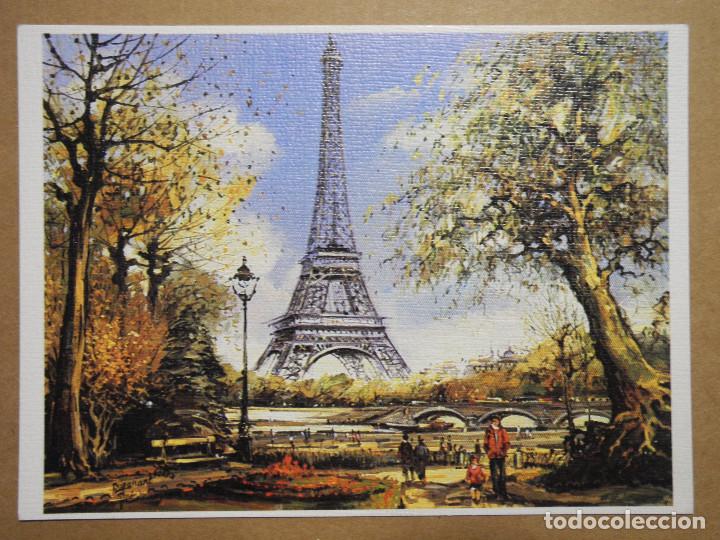 Postales: Par&iacute;s la Tour Eiffel par Dupassant. Nueva. - Foto 1
