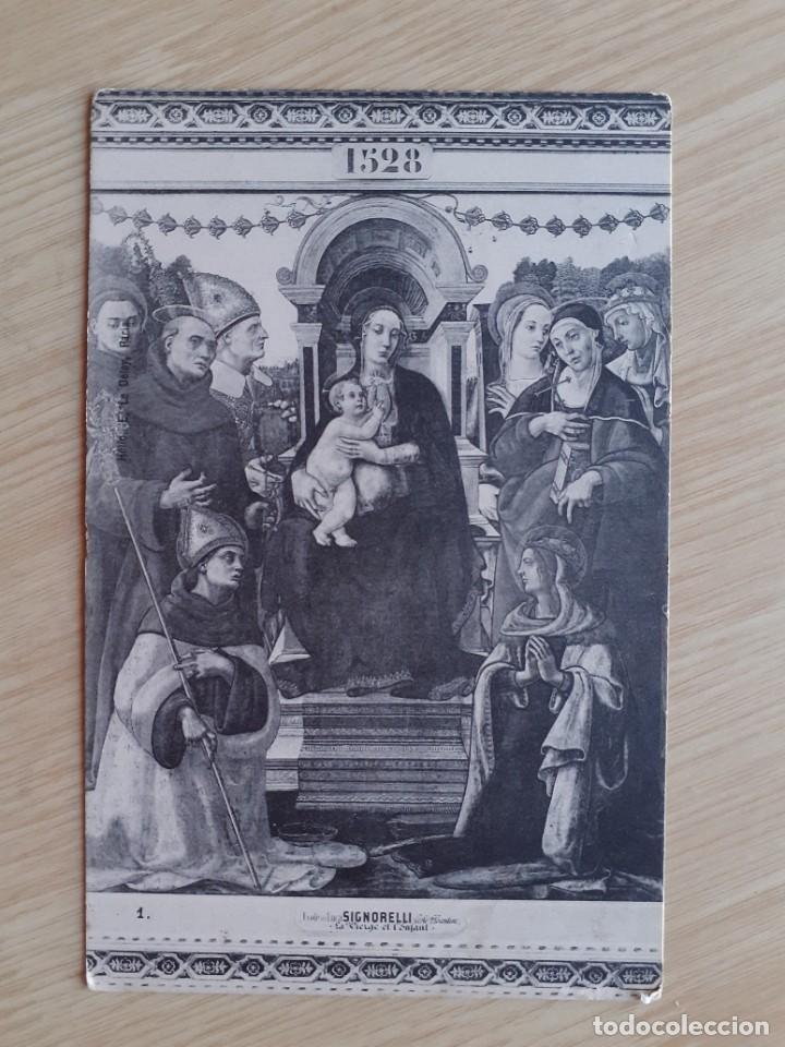 Postales: TARJETA POSTAL - ARTE - SIGNORELLI LA VIERGE - Foto 1