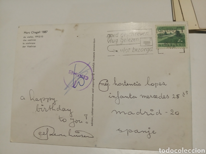 Postales: Marc Chagall arte pintura postal - Foto 2