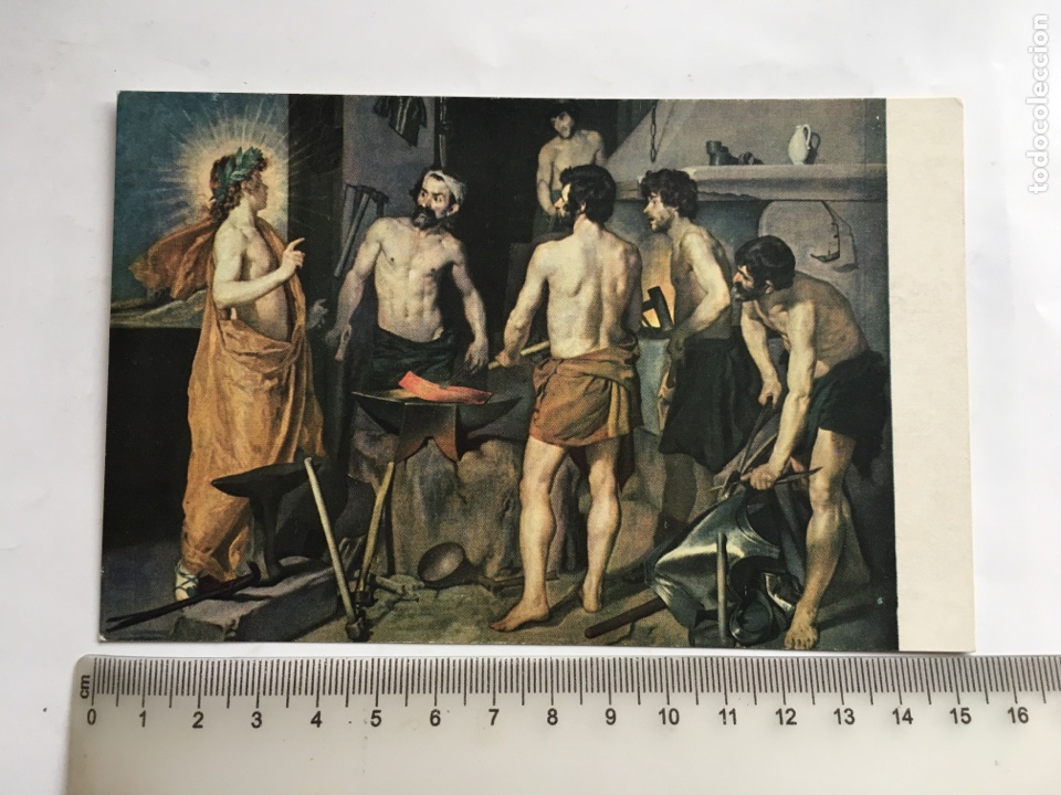 Postales: VEL&Aacute;ZQUEZ. LA FRAGUA DE VULCANO. MUSEO DEL PRADO. EDICIONES DE ARTE OFFO.