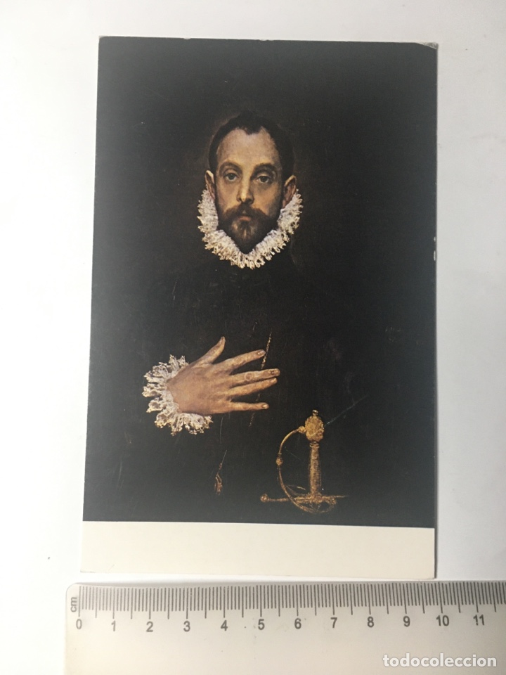 Postales: GRECO. EL CABALLERO DE LA MANO EN EL PECHO. MUSEO DEL PRADO. EDICIONES ART&Iacute;STICAS OFFO.