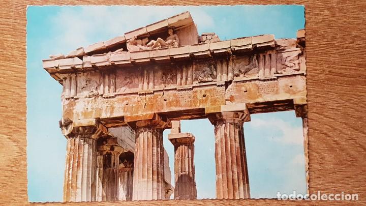 Postales: ANTIGUA POSTAL DEL FRONT&Oacute;N DEL PARTEN&Oacute;N EN ATENAS - Foto 1
