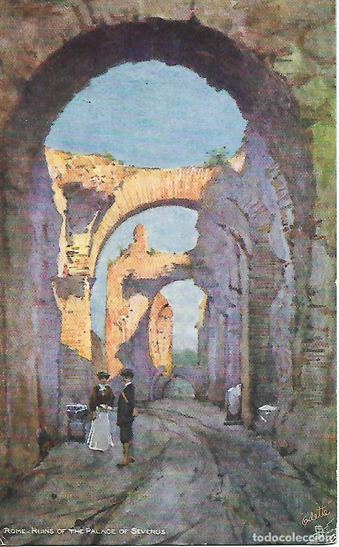 Postales: ROMA - RUINAS DEL PALACIO DE SEVERUS (TUCKS POST CARD) - Foto 1