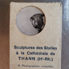 Postales: ÀLBUM DE 10 FOTOGRAFÍAS DE SCULPTURES DES SALLES A LA CATHEDRALE DE THANN H. R. FRANCE FRANCIA. Lote 208433342