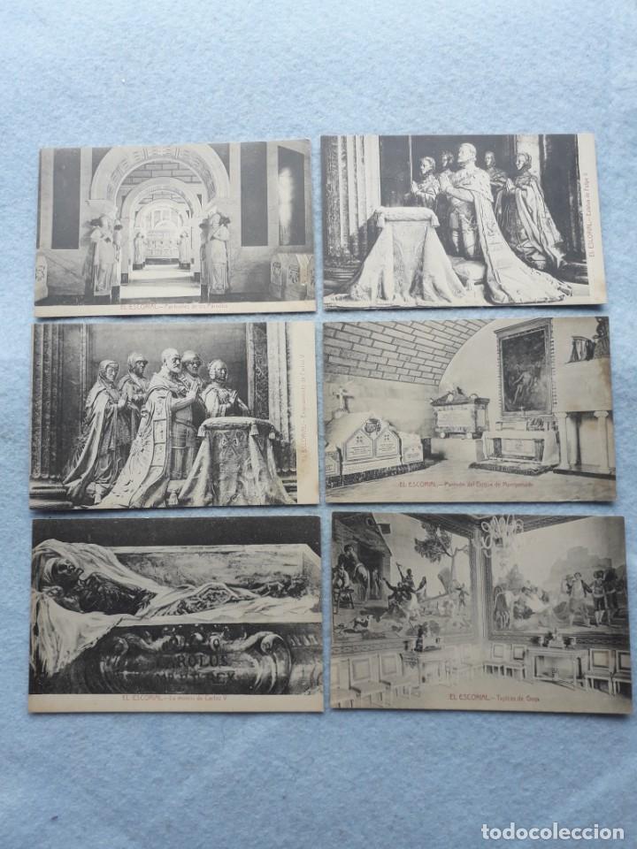 Postales: Lote de 6 Postales. El Escorial. Tem&aacute;tica de Arte. - Foto 1