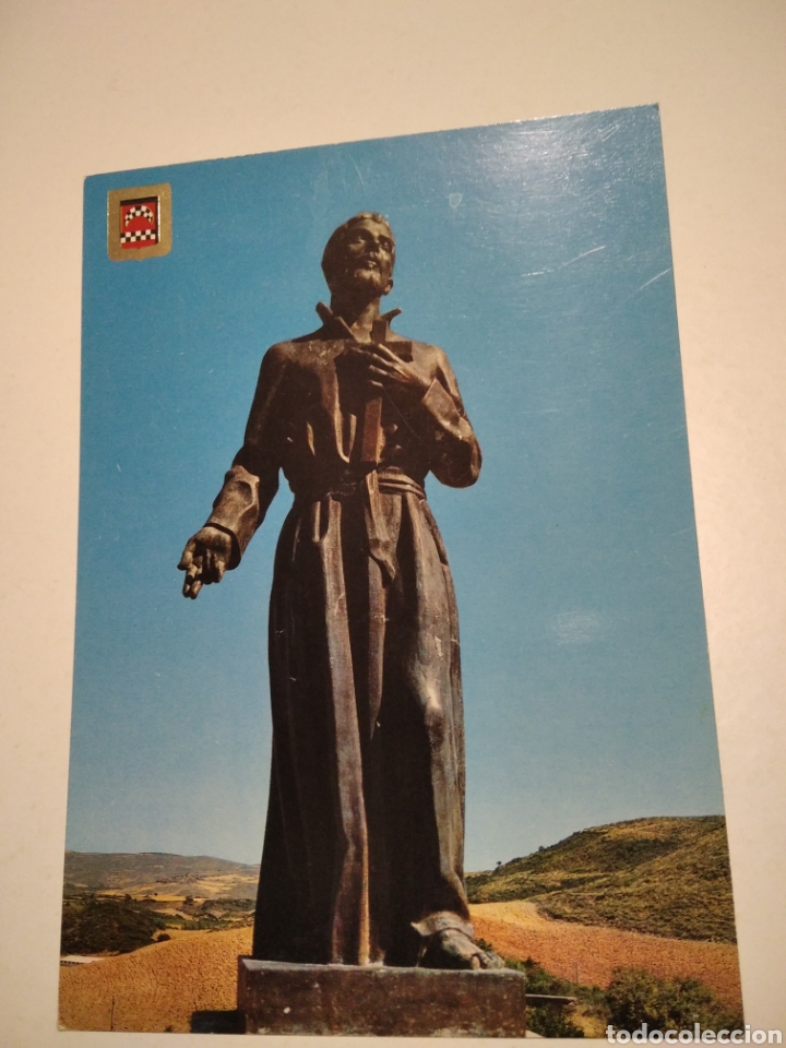 Postales: Postal escultura de bronce Francisco Xavier - Foto 1