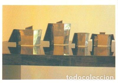 Postales: ANTIGUA POSTAL ART DECO TEA SERVICE IN SILVER AND IVORY 1930 POSTCARD TC10868