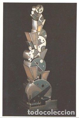Postales: ANTIGUA POSTAL ART DECO LAMP SILVER DECORATED WITH ENAMELS 1928 POSTCARD TC10886