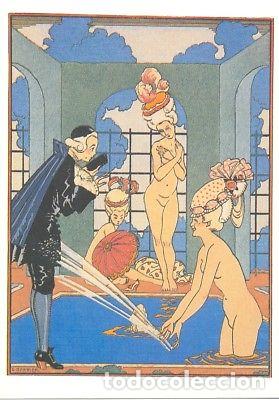 Postales: ANTIGUA POSTAL ART DECO L' EAU ILLUSTRATION LA GUIRLANDE 1920 POSTCARD TC10860