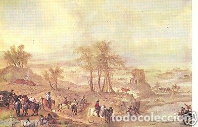 Postales: POSTAL WOUWERMAN PARTIDA CAZA Y PESCA MUSEO DEL PRADO PAINTING POSTCARD TP10383