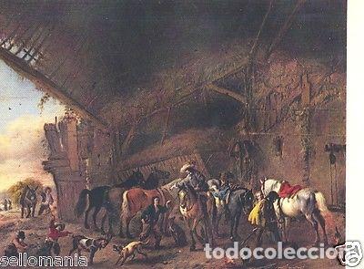 Postales: POSTAL WOUWERMAN SALIDA DE LA POSADA MUSEO DEL PRADO PAINTING POSTCARD TP10388