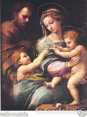 Postales: POSTAL RAFAEL LA VIRGEN DE LA ROSA MUSEO PRADO PAINTING POSTCARD PAINTER TP10407