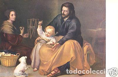 Postales: POSTAL MURILLO SAGRADA FAMILIA PAJARITO MUSEO PRADO PAINTING POSTCARD TP11554