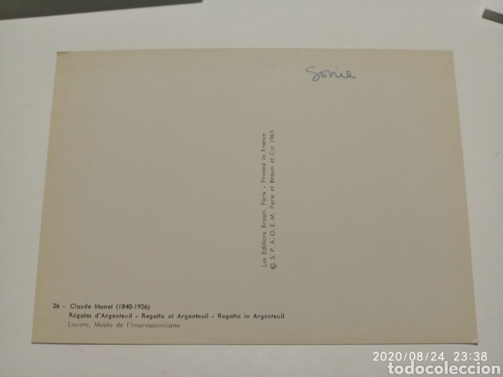 Postales: Postal Claude monet - Foto 2