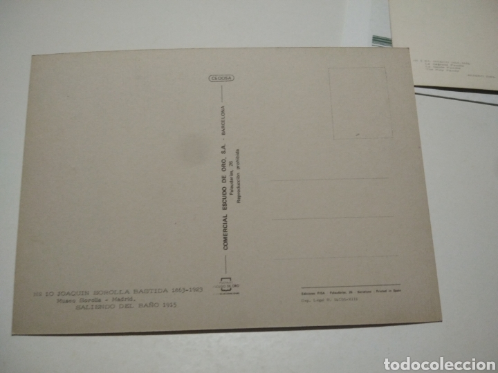 Postales: Postal Arte Joaqu&iacute;n Sorolla - Foto 2