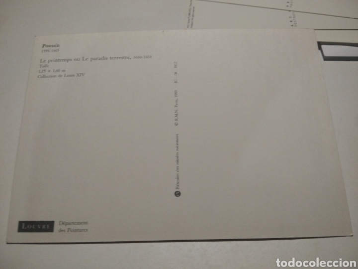 Postales: Postal Poussin arte - Foto 2