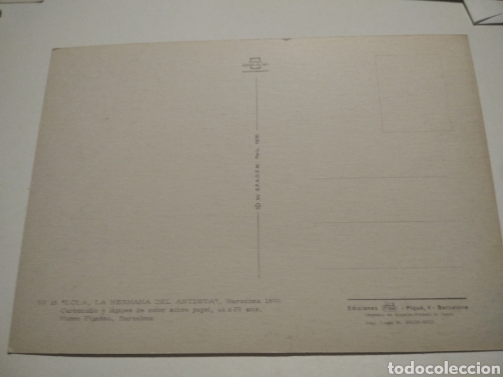 Postales: Postal Museo Picasso, Lola - Foto 2
