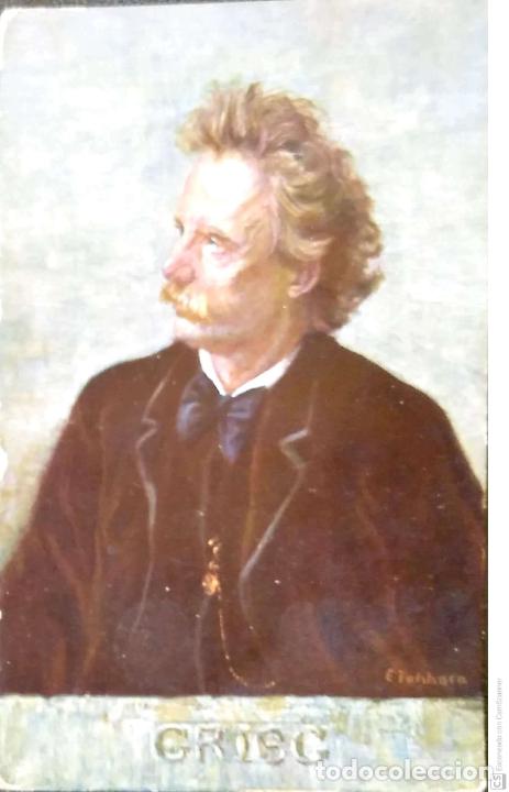 Postales: Grieg, compositor. Nueva. Usada - Foto 1