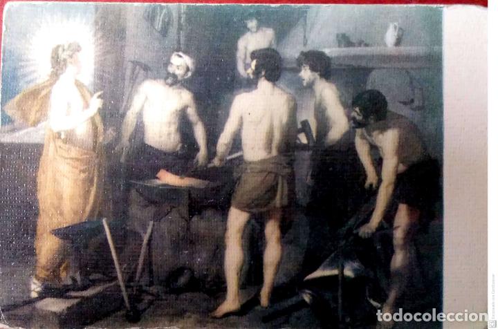 Postales: La Fragua de Vulcano de Vel&aacute;zquez. Museo del Prado. Ed. Barsal. Nueva. Color