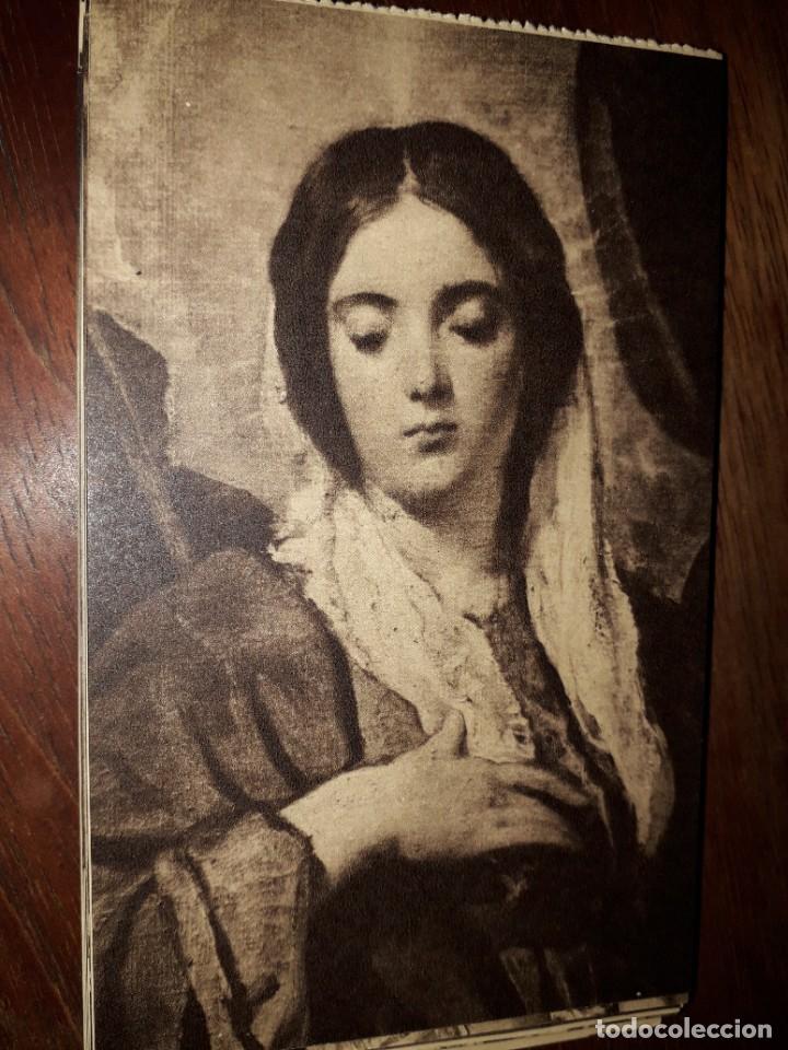 Postales: N&ordm; 39072 POSTAL LA CORONACION DE LA VIRGEN DETALLE VELAZQUEZ MUSEO DEL PRADO 1168