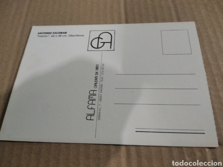 Postales: Postal Arte Antonio Escobar - Foto 2