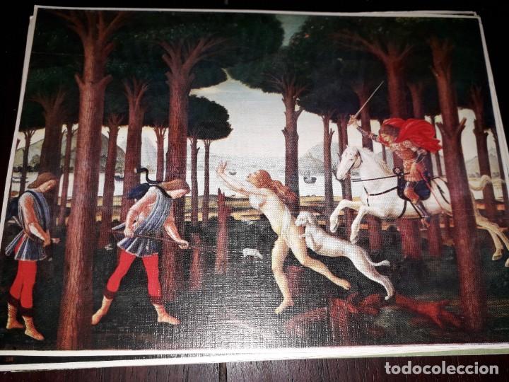 Postais: N&ordm; 39377 POSTAL LAMINA CUADRO BOTTICELLI HISTORIA DE NASTAGIO DEGLI HONESTI CEDIPSA