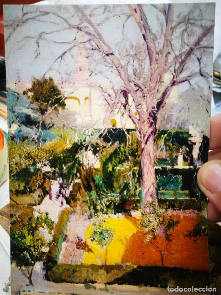 Postales: Postal JOAQU&Iacute;N SOROLLA BASTIDA 1863 - 1923 Jardines del Alc&aacute;zar de Sevilla en Invierno 1908 S/C