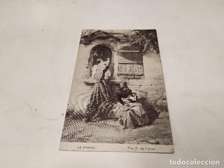 Postales: POSTAL LA OFRENDA - A. DE FERRER - CHOCOLATE AMATLLER - Foto 1