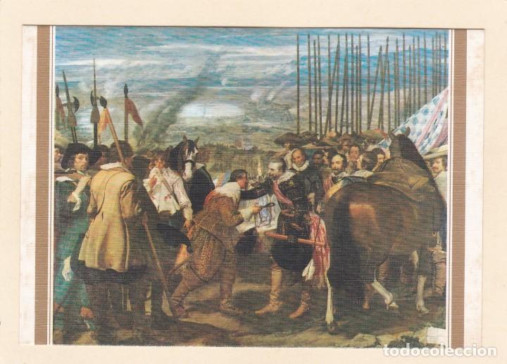 Postales: POSTAL LA RENDICI&Oacute;N DE BREDA. VELAZQUEZ. MUSEO DEL PRADO (1959)