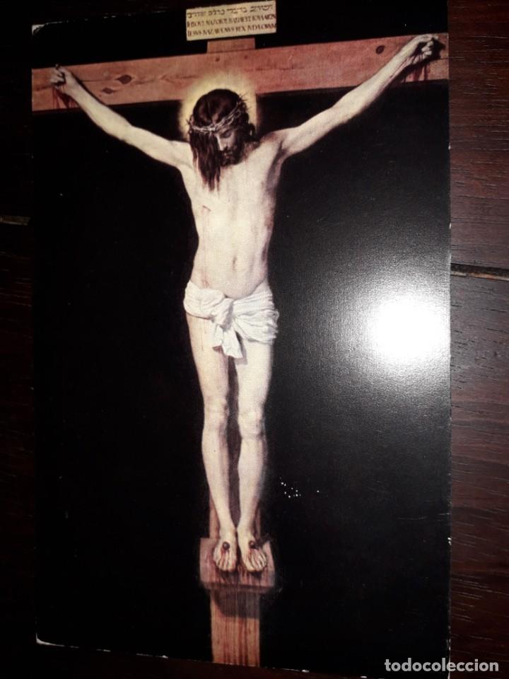 Postales: N&ordm; 41371 POSTAL MUSEO DEL PRADO CUADRO VELAZQUEZ CRISTO CRUCIFICADO