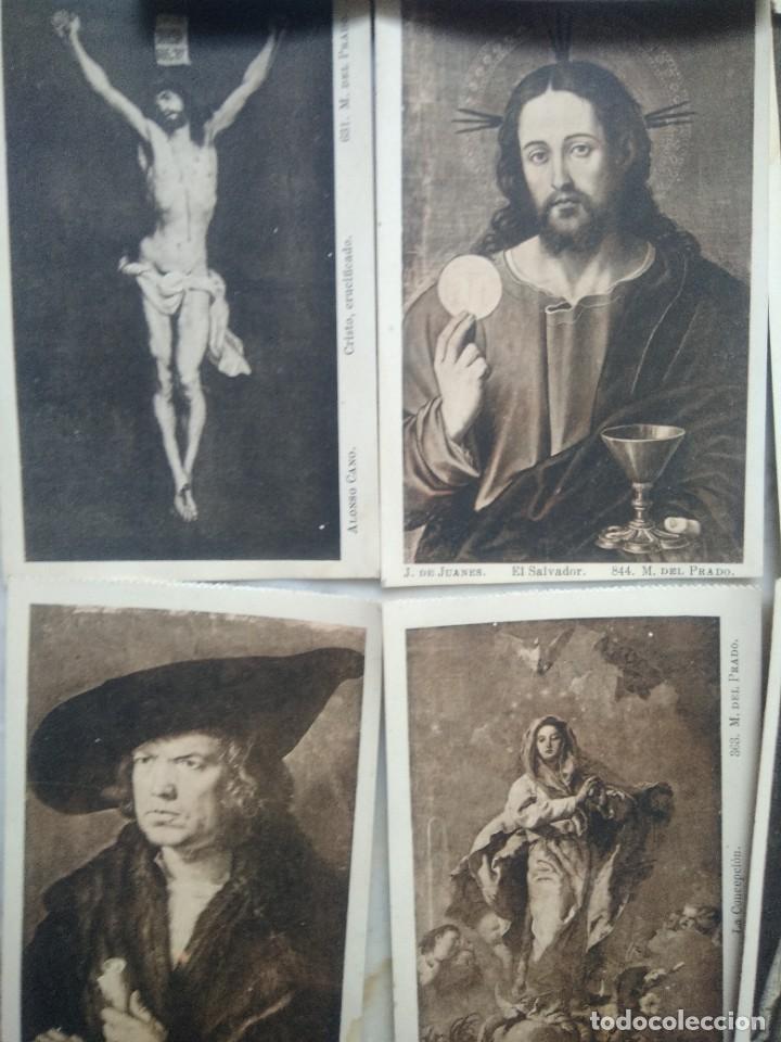 Postales: Lote de 9 antiguas postales obras museo del prado