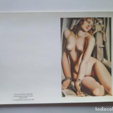 Postales: TARJETA DOBLE DE TAMARA DE LEMPICKA. VERLAG BENEDIKT TASCHEN 1986. Lote 228740080
