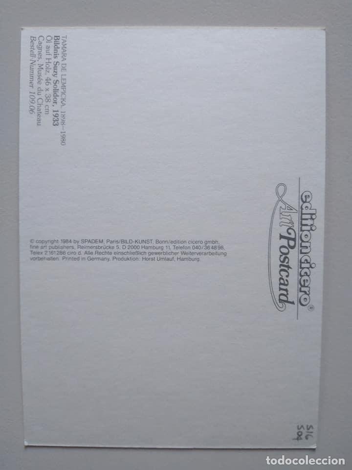 Postales: Postal de Tamara de Lempicka - Foto 2
