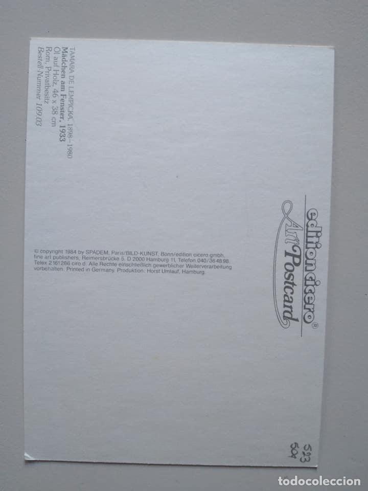 Postales: Postal de Tamara de Lempicka - Foto 2