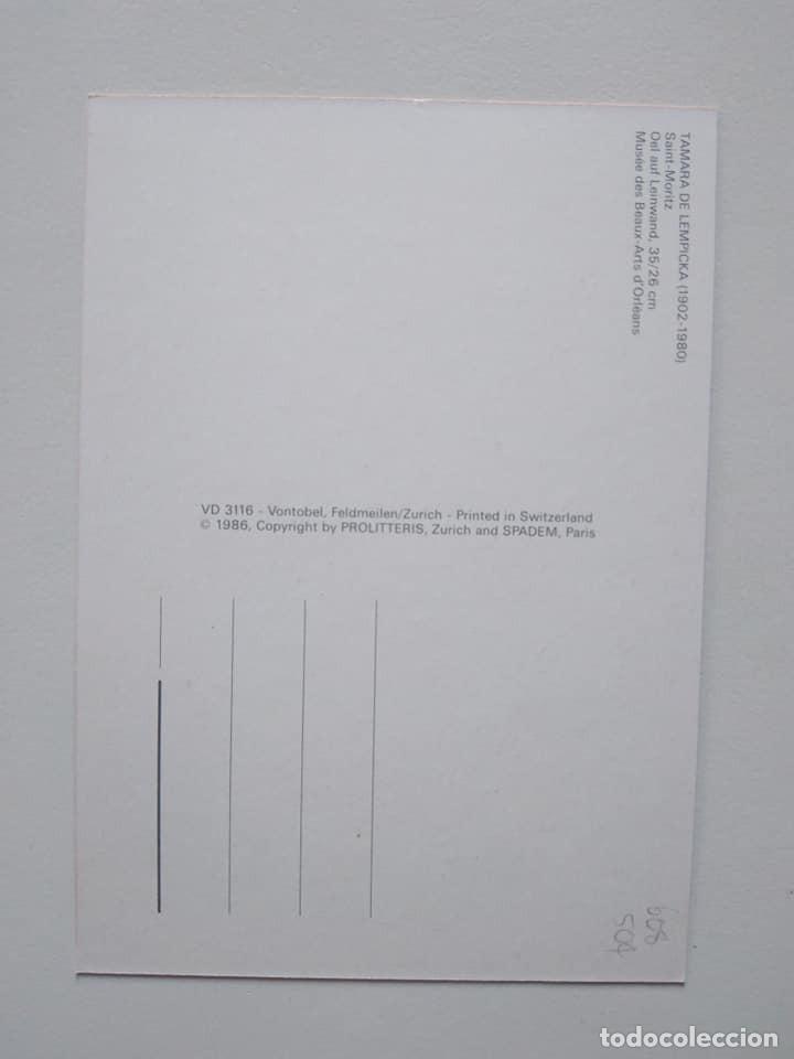 Postales: Postal de Tamara de Lempicka - Foto 2