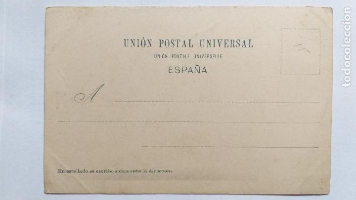 Postales: ANTIGUA POSTAL. SAN ILDEFONSO. MURILLO. UNION POSTAL UNIVERSAL - Foto 2