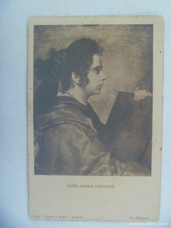Postales: POSTAL DE PINTURA DE VELAZQUEZ: DO&Ntilde;A JUANA PACHECO . DE HAUSER Y MENET. PRINCIPIOS DE SIGLO