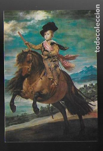 Postales: 4. Museo del Prado. El Principe Baltasar Carlos a Caballo / Vel&aacute;zquez. Ediciones ARTE. 10x15 cm.