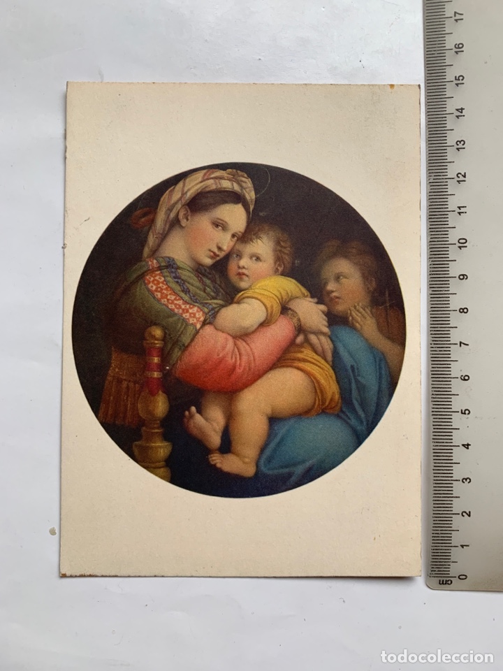 Postales: POSTAL. MADONNA DELLA SEGGIOLA. RAFFAELLO SANZIO. FIRENCE, GALLERIA PITTI. EDIZIONE ROBERTO HOESCH.