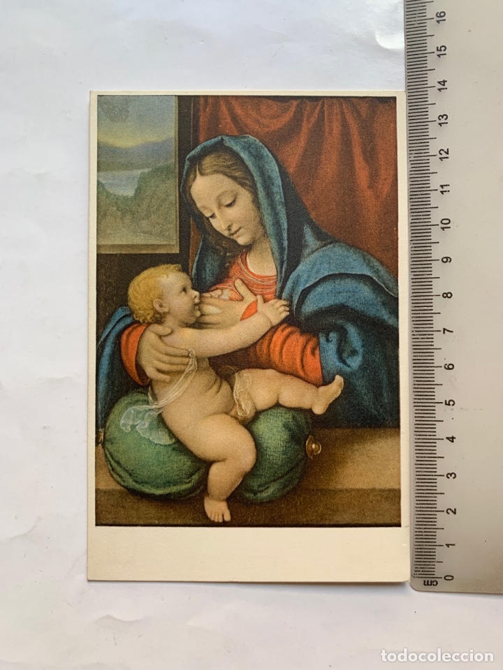 Postales: POSTAL. MADONNA COL FIGLIO. ANDREA SOLARI. MILANO, MUSEO POLDI-PEZZOLI. ELIOTIPIA ROBERTO HOESCH. MI