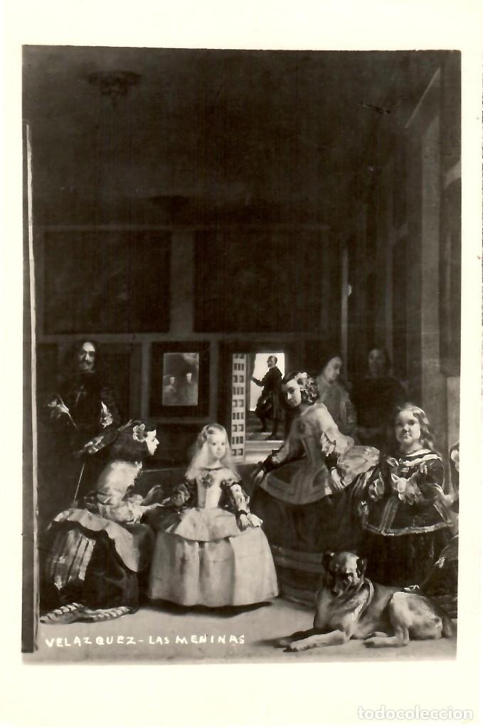Postales: VEL&Aacute;ZQUEZ. Las Meninas. Sin circular. AN&Oacute;MINA