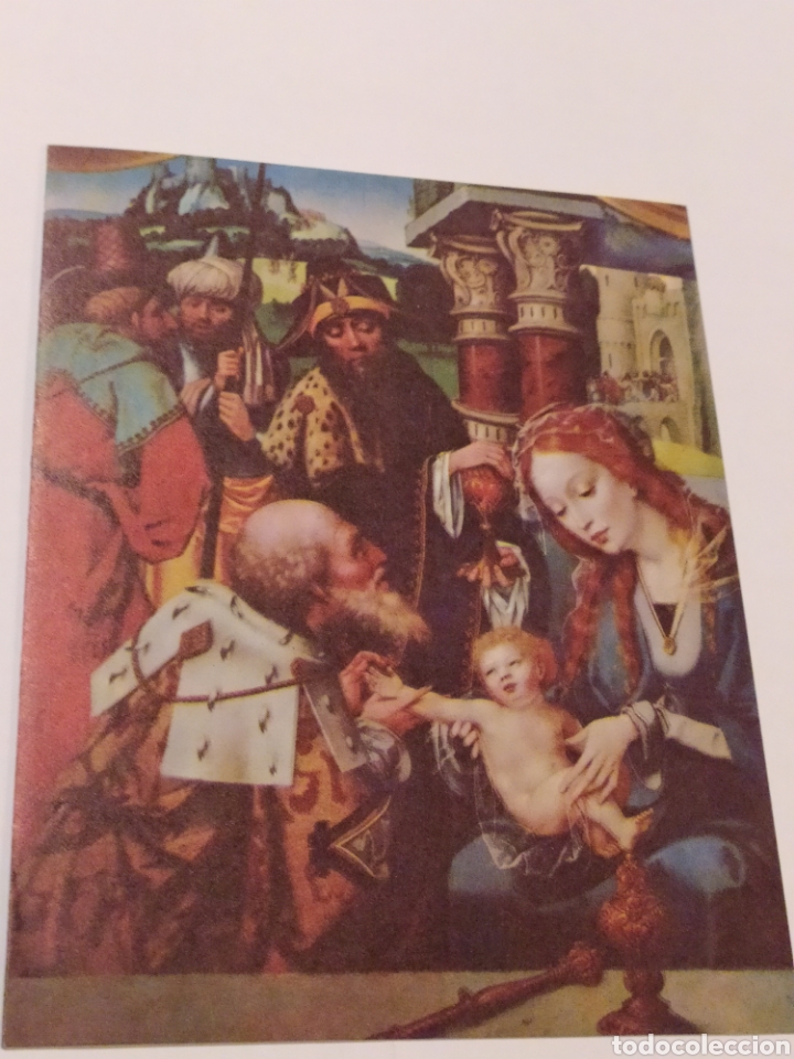 Postcards: TARJETA NAVIDE&Ntilde;A - ADORACI&Oacute;N DE LOS MAGOS GOSSAERT - ED. IFIS - ESCRITA 1978 (11x14cm)