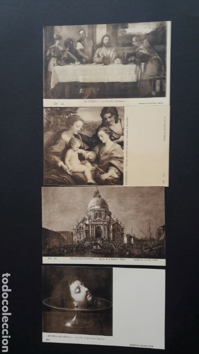 Postales: 16 tarjetas postales obras del museo del louvre - Foto 2